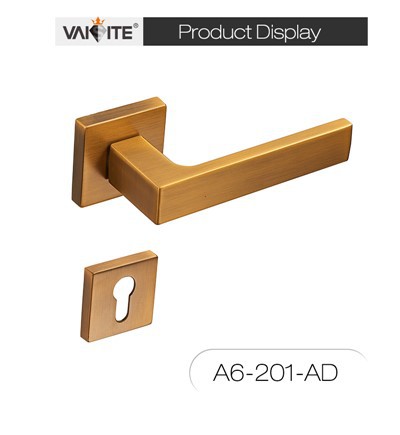 Maniglie per porte interne in lega di zinco satinato
